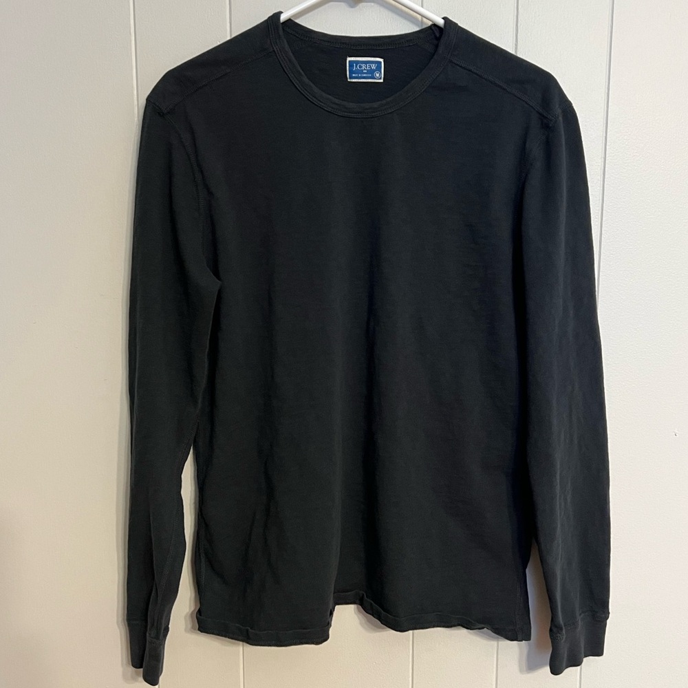J.Crew, long sleeve T-shirt, size M dark‎ gray